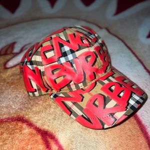 Burberry Graffiti Hat Baseball Cap
